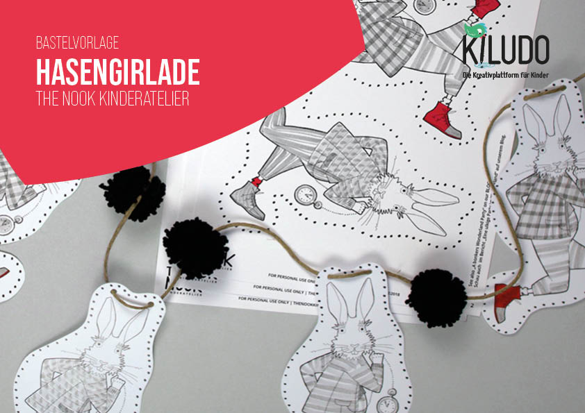 Bastelvorlage «Hasengirlande»