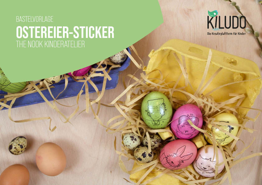 Bastelvorlage «Ostereier-Sticker»