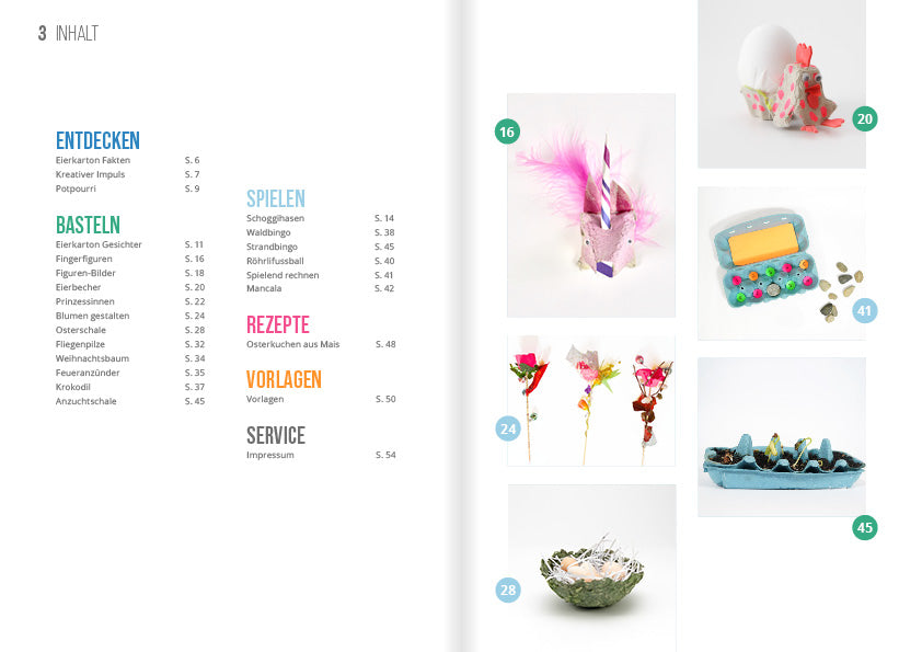 Bastelmagazin «Basteln mit Eierkarton»