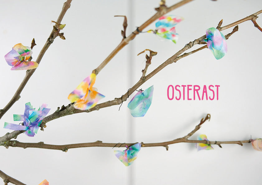 Bastelanleitung «Blumen aus Teefiltern»