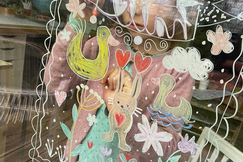 Bastelvorlage «Fensterbilder für Frühling und Ostern»